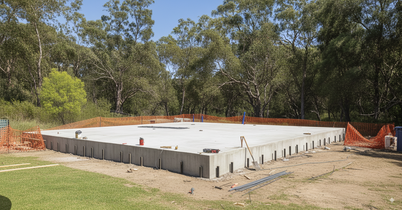 Vista exterior de proyecto de vivienda unifamiliar completado.